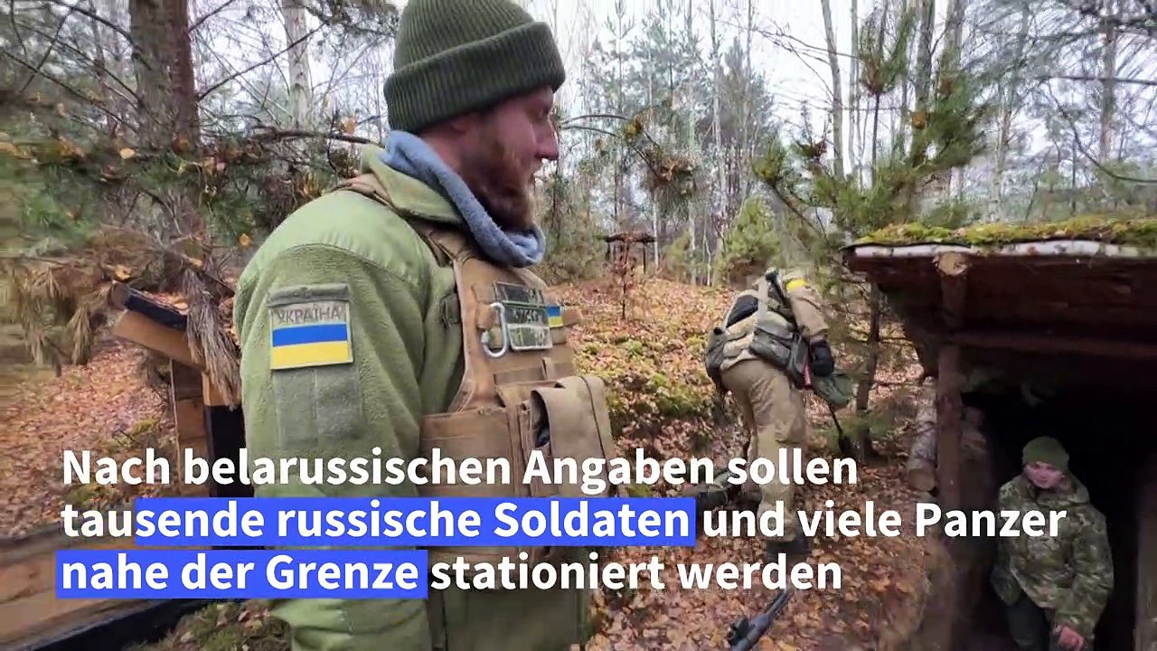 Sorge vor erneutem Einmarsch aus Belarus - Ukraine sichert Grenze