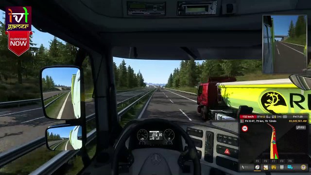 Top Speed Test Mercedes Actros - ETS 2 1.45 - #ets2 #mercedestruck #topspeed