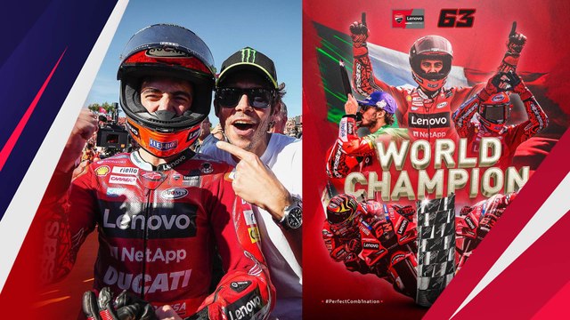 Kombinasi Sempurna! Pecco Bagnaia Juara Dunia MotoGP dengan Tunggangan Italia