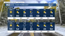 Beautiful Sunday and Monday ahead of next storm system