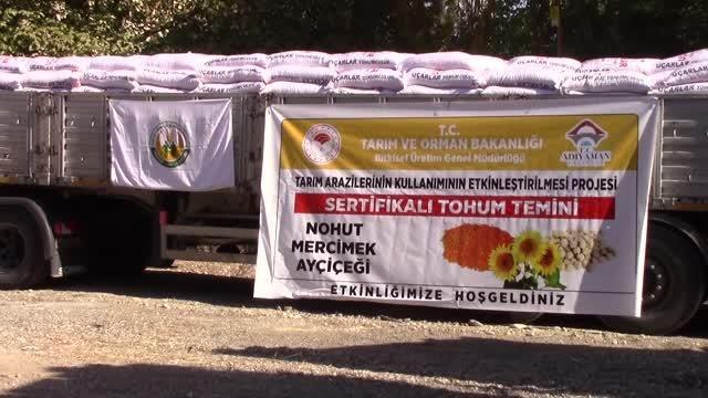 Üreticilere sertifikalı tohum ve arı kovanı dağıtıldı