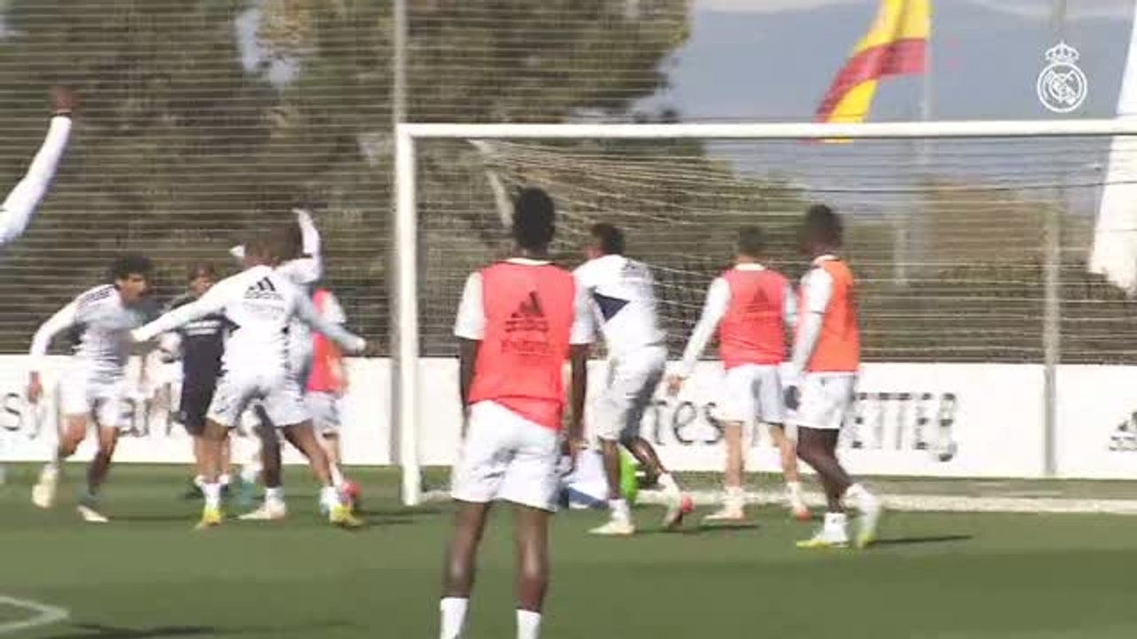 El Real Madrid prepara su encuentro contra el Rayo Vallecano