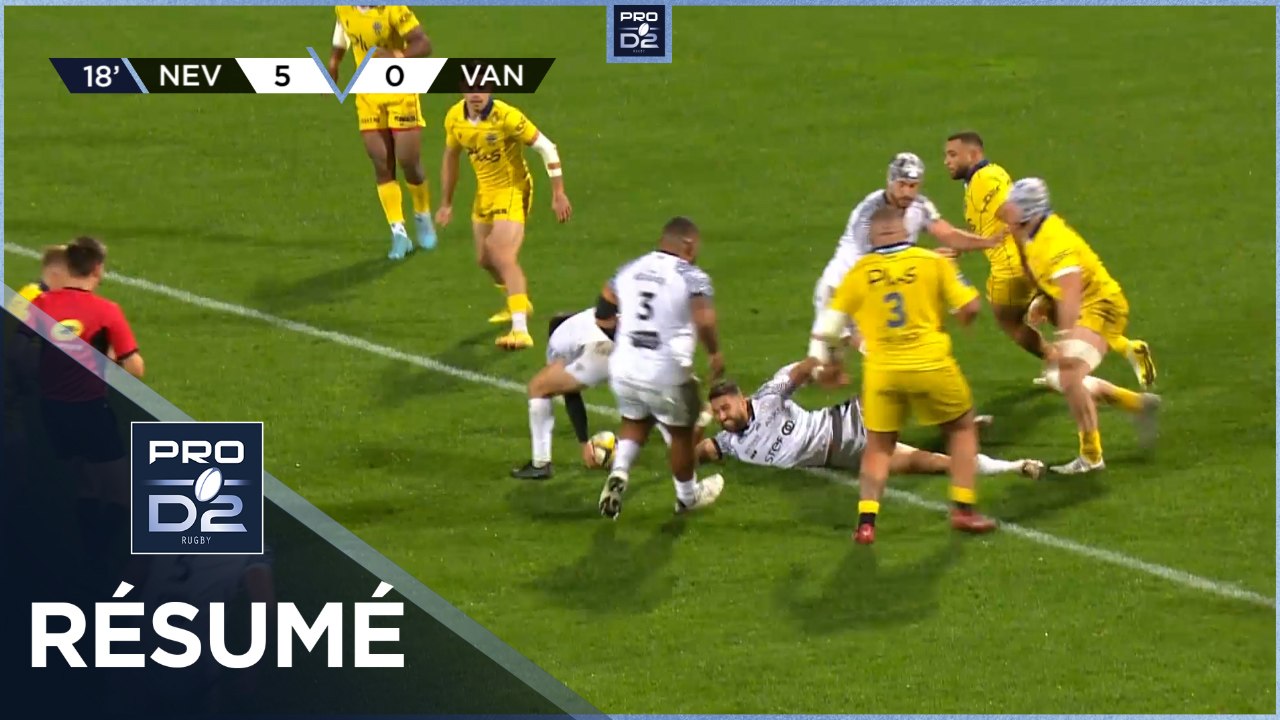 PRO D2 - Résumé USON Nevers-RC Vannes: 12-18 - J10 - Saison 2022/2023