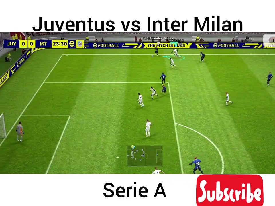 Juventus vs Inter Milan Serie A.