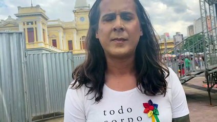 Na parada LGBT, Duda fala sobre vitória de Lula: 'Vitória da diversidade'