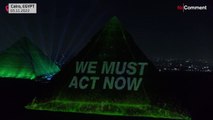 Egypt lights up the Pyramid of Khafre ahead of #COP27