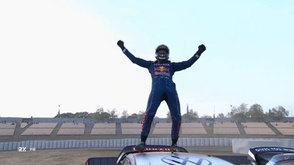 Wrx 2022 Barcelona Day 2 Kristoffersson Célébration 5th Title Fail