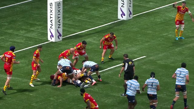 TOP 14 - Essai de Wenceslas LAURET (R92) - Racing 92 - USA Perpignan - Saison 2022:2023