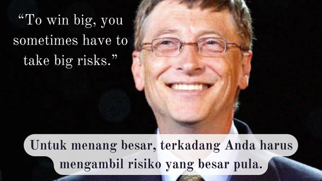 20 bill gates quotes for life inspiration (terjemahan Indonesia)