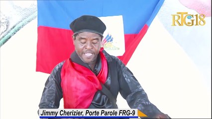 Video herunterladen: Pòt pawòl G-9 an fanmi ak alye, Jimmy Cherizier alyas Babekyou) anonse yo debloke tèminal vare-a.