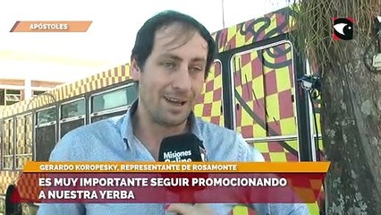 Es muy importante seguir promocionando a nuestra yerba