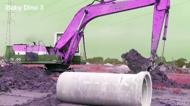 Bé Xem Máy Xúc Đất Nhạc thiếu nhi sôi động có lời LK Con Heo Đất Remix