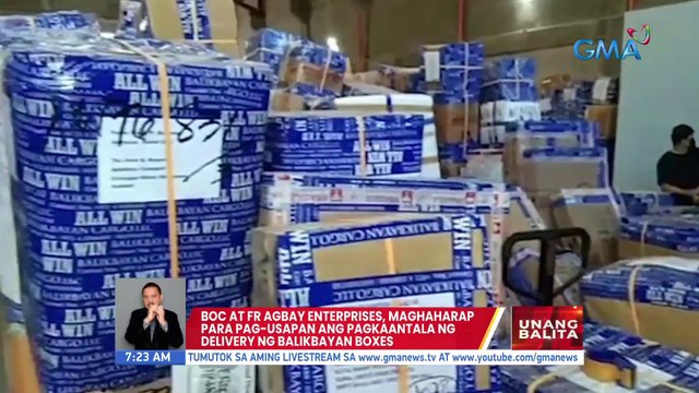 BOC at FR Agbay Enterprises, maghaharap para pag-usapan ang pagkaantala ng delivery ng balikbayan boxes | UB