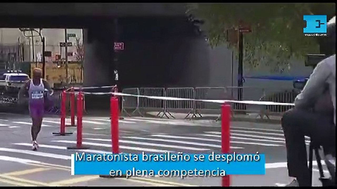 Maratonista brasileño se desplomó en plena competencia