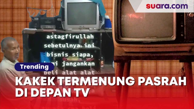 Viral Video Sedih Kakek Ini Hanya Bisa Termenung Pasrah di Depan TV Usai Analog Dimatikan