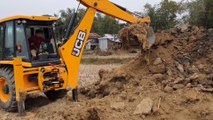Camera Capture Snake on JCB Working Place - JCB Machine Working For Road Construction - JCB Video