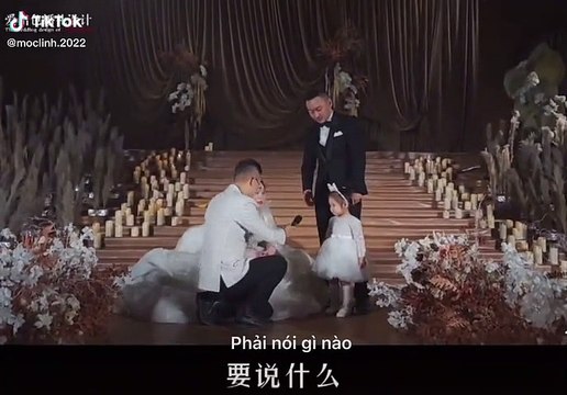 Em bé phát biểu siêu thông minh trong đám cưới của phụ huynh