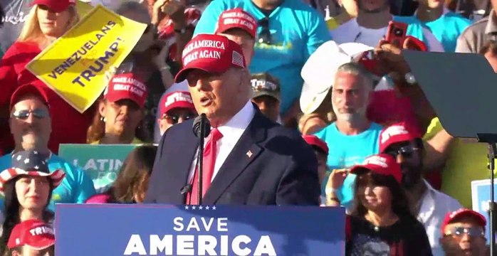 Trump holds rally in Miami, Florida November 06 2022 Part 1