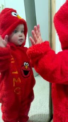 Baby Girl Sees Her Reflection for the First Time
