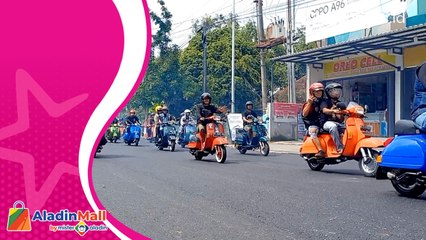 Ribuan Vespa dari Berbagai Daerah Rayakan Hari Ulang Tahun Blora