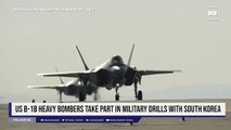 US B-1B heavy bombers take part in military drills with South Korea