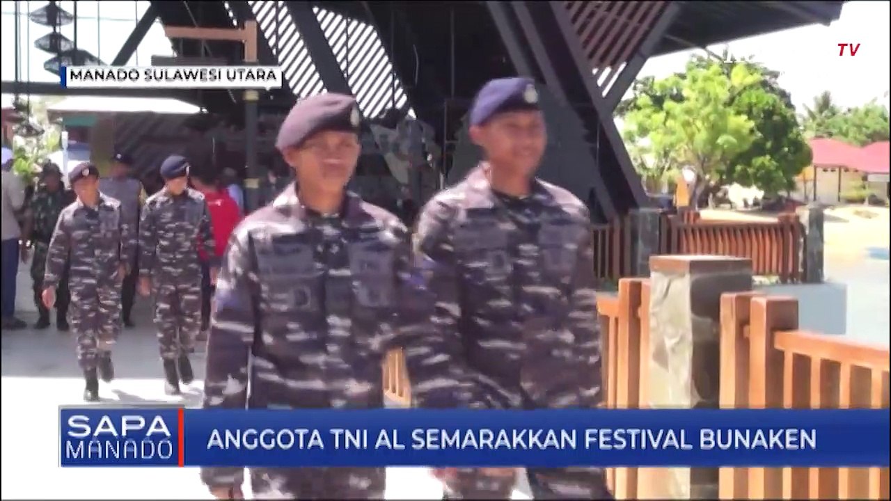 Anggota TNI AL Semarakkan Festival Bunaken