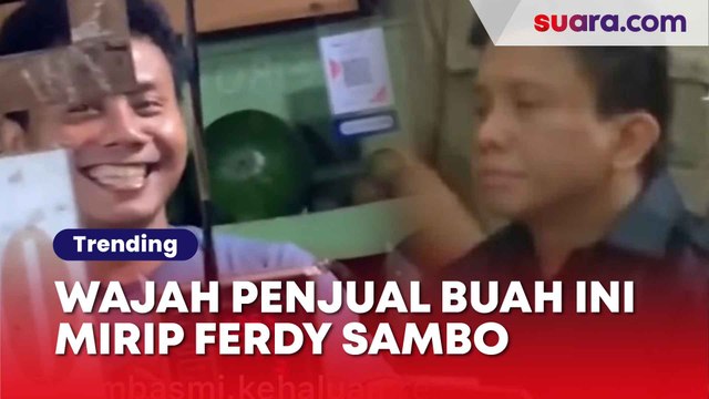 Viral! Wajah Penjual Buah Ini Mirip Ferdy Sambo