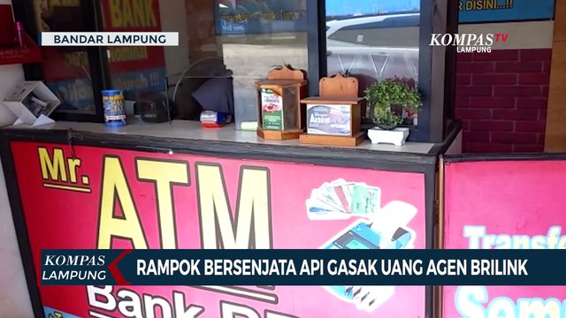 Rampok Bersenjata Api Gasak Uang Tunai di Bank Agen Brilink