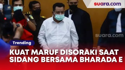 Pertama Kali Bertemu di Sidang dengan Bharada E, Kuat Maruf Disoraki saat Dipanggil Hakim