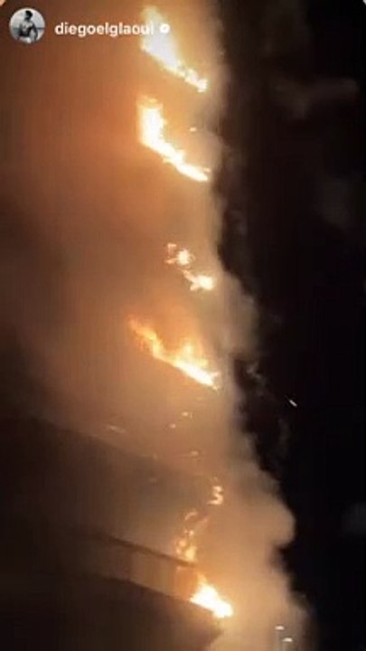 Iris Mittenaere et son compagnon Diego El Glaoui assistent à un terrible incendie.