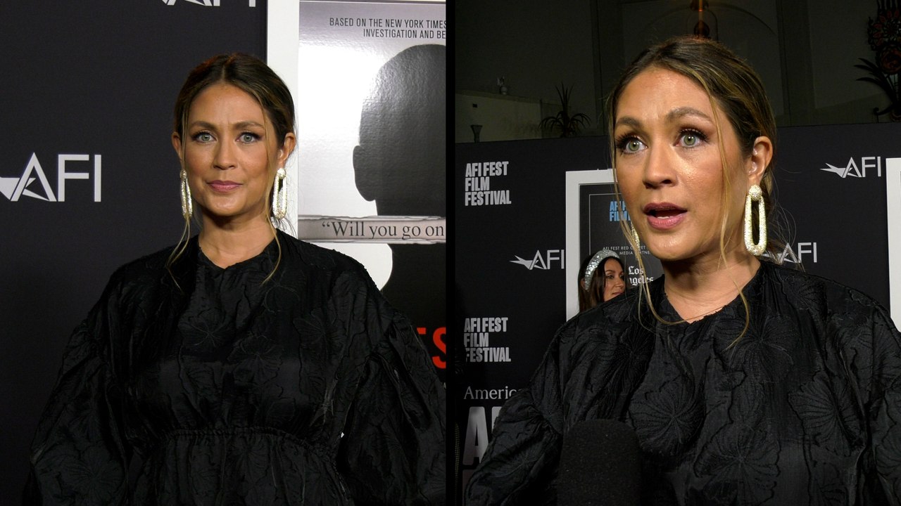 Dominique Huett "My life was totally derailed by Harvey Weinstein" | AFI Fest 2022 red carpet