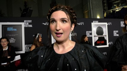 Sarah Ann Masse on working on a movie like "She Said" | AFI Fest 2022 red carpet