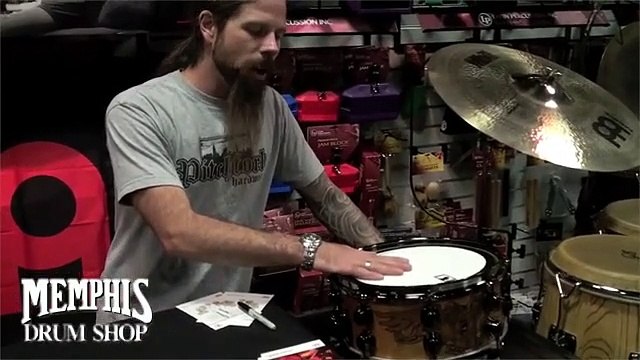 Mapex 5.5x12 16-Lugged Chris Adler Signature Black Panther Walnut Wood Snare Drum [Memphis Drum Shop]