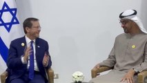 ŞARM EL-ŞEYH - İsrail Cumhurbaşkanı Herzog - BAE Devlet Başkanı Al Nahyan görüşmesi