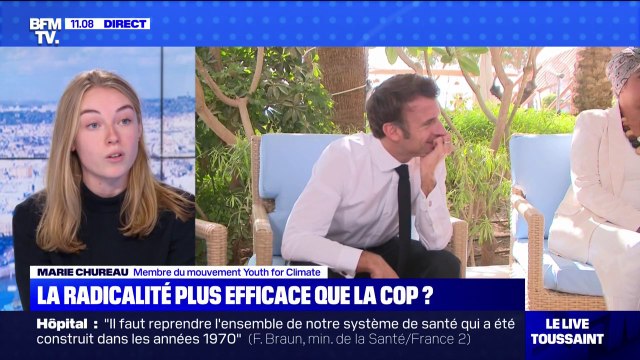 Marie Chureau, mouvement Youth for Climate: La COP27 est un sommet mondial du 'greenwashing'