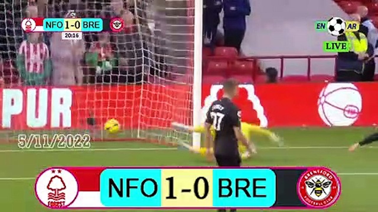 Nottingham 2-2 Brentford / برينتفورد 2- 2 نوتينغهام  / English Premier League 2022 / 2023  الدوري الإنجليزي الممتاز
