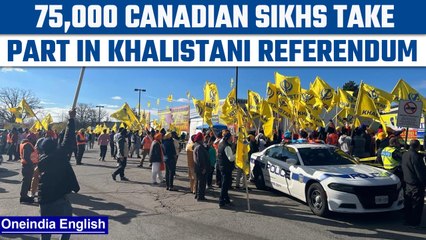 Canadian Sikhs participate in Khalistani referendum in Brampton | Oneindia News *News