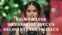PHOTO : Salma Hayek incendiaire avec un décolleté vertigineux