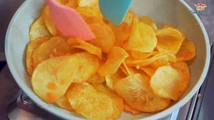Crispy Potatoes Fried with Garlic Butter _ Potato Recipes _ Potato