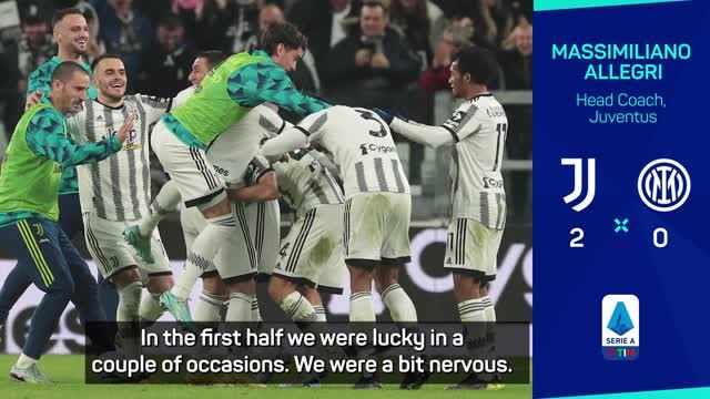 Juve 'nervous' during Inter win - Allegri