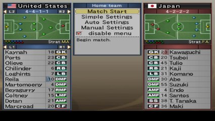 PES 2007 USA vs Japan