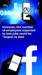 Facebook Parent Meta Plans Large Scale Layoffs