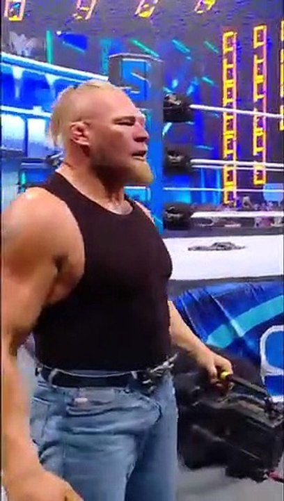 Brock_Lesnar_took_out_his_frustrations_on_the__1_year_ago_today!(360p)