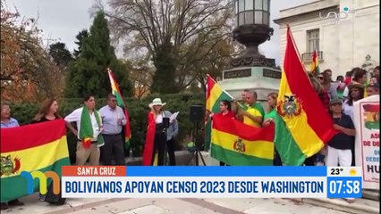 Bolivianos en Washington D.C. manifiestan su apoyo al censo 2023