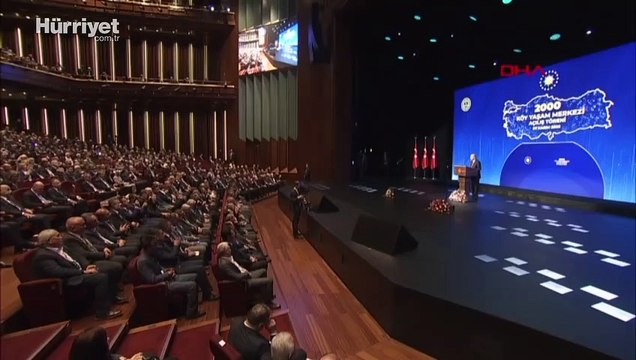 Cumhurbaşkanı Erdoğan, Beştepe'de '2000 Köy Yaşam Merkezinin Açılış Töreni'nde açıklamalarda bulundu