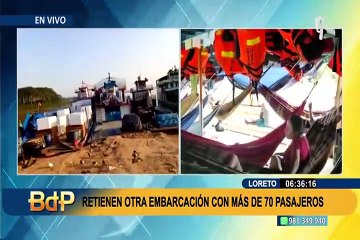 Comuneros de Cuninico en Loreto retienen otra embarcación: 70 pasajeros piden que los rescaten