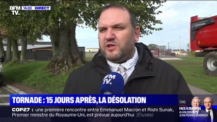 Benoît-Vincent Caille, maire de Bihucourt: L'amiante, "c'est le danger potentiel qui est sur chaque habitation" touchée par la tornade