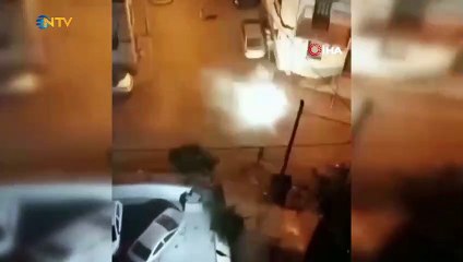 Adana'da sokak ortasında havai fişekli çatışma
