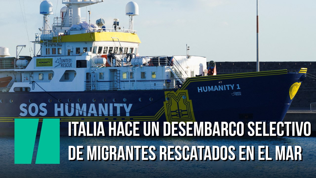 Italia hace un desembarco selectivo de migrantes rescatados en el mar