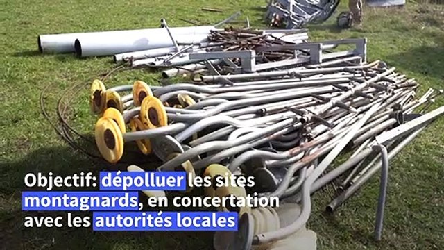 Vers un tourisme quatre saisons: démontage d'un téléski dans les Hautes-Alpes